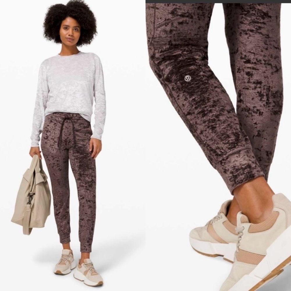 lululemon athletica Ready To Crush Velvet Joggers in French Press Dark Brown